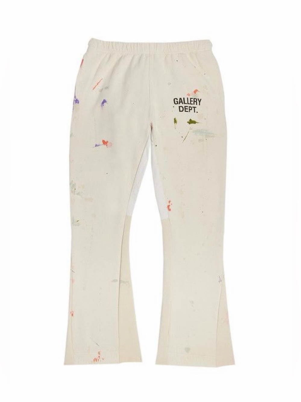 GALLERY DEPT 100% Authentic White Painted Flare Sweatpants - Size Small